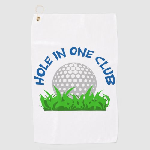 Hole In One Club Golf Towel