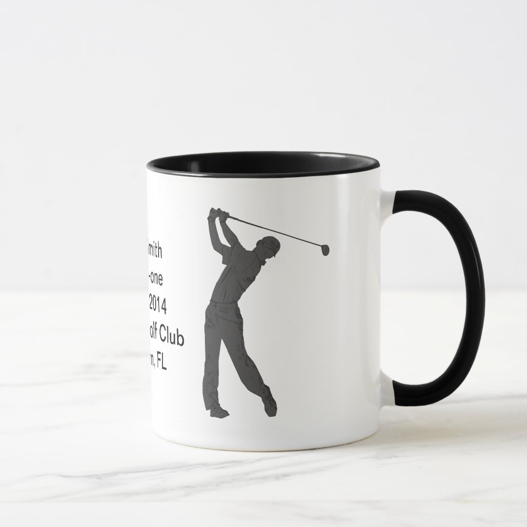 Hole-in-One Commemoration Mug Customizable | Zazzle