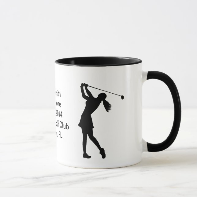 Hole-in-One Commemoration Mug Customizable (Right)