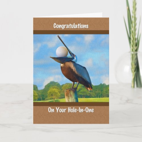 Hole_in_one Congratulations Golf Card