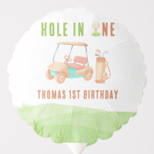 Hole In One First Birthday Party Balloon