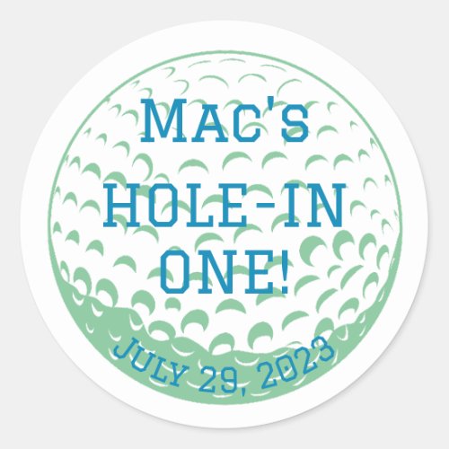 Hole_in One First Birthday Theme Stickers