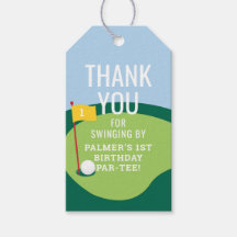 Hole in One Girls Golf Party Favor Tag