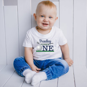 Hole In One Golf 1st Birthday Baby T-Shirt