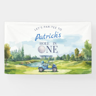 Hole In One Golf 1st Birthday  Banner
