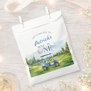 Hole In One Golf 1st Birthday  Favor Bag