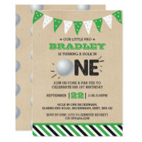 Hole In One | Golf 1st Birthday Par-tee Invitation