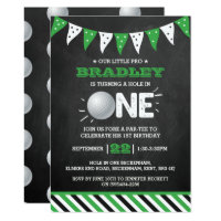 Hole In One | Golf 1st Birthday Par-tee Invitation