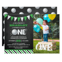 Hole In One | Golf 1st Birthday Par-tee Photo Invitation