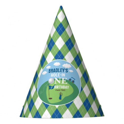 Hole In One Golf 1st Birthday Party Hat