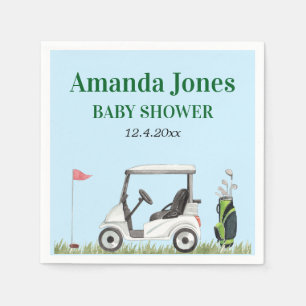 Hole In One Golf Baby Shower Napkins