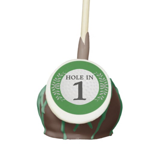 Hole In One Golf Ball Cake Pops (Front)