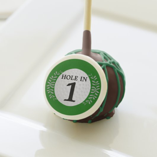 Hole In One Golf Ball Cake Pops (Front Insitu)