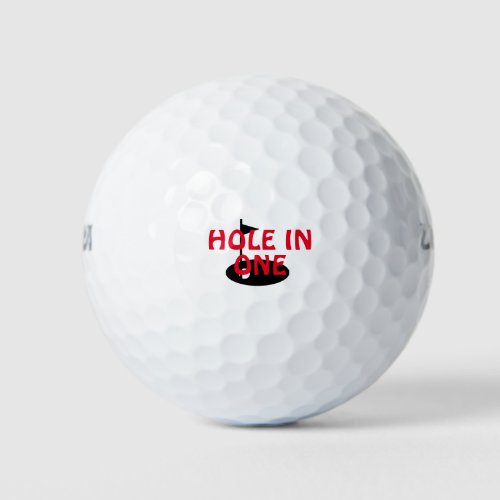 Hole in One Golf Balls