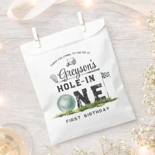 Hole In One  Golf Birthday Party Favor Bags