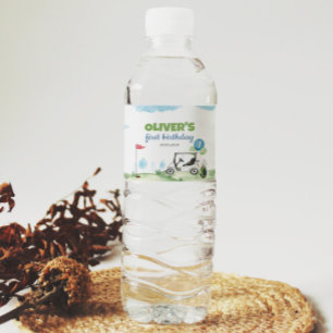 Hole In One Golf Birthday Party Water Bottle Label