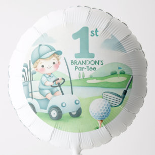 Hole in One Golf Boy 1st Par-tee Birthday Balloon