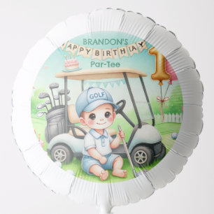 Hole in One Golf Boy 1st Par-tee Birthday Balloon