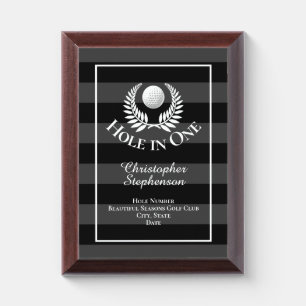 Hole in One Golf Course Custom Recognition Award