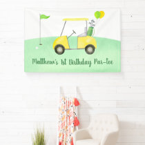 Hole In One Golf First Birthday Par-tee Banner