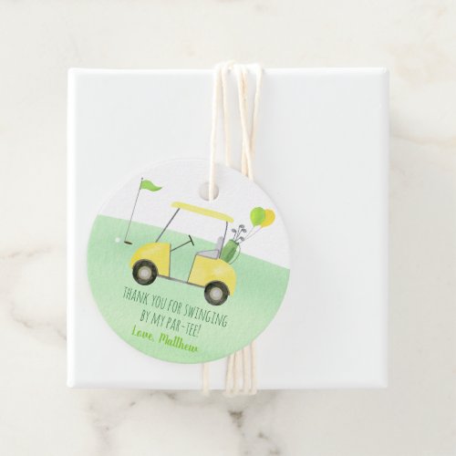 Hole In One Golf First Birthday Par_tee Favor Tags