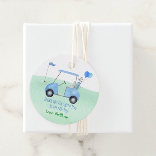 Hole In One Golf First Birthday Par_tee Favor Tags