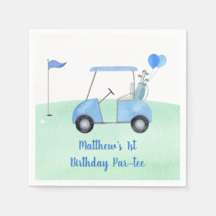 Hole In One Golf First Birthday Par-tee Napkins