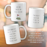 Hole In One Golf Gift for Him Minimal Keepsake