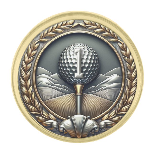 Hole-In-One Golf Lapel Pin (Front)