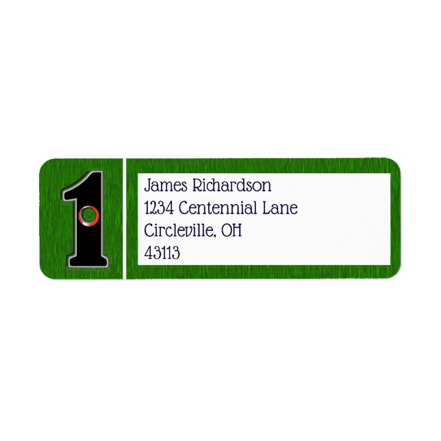 Hole in One Golf Lucky Charm Label (Front)