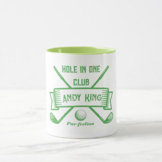 Hole-in-One Golf Mug - Personalized Golfer Gift