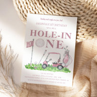 Hole In One Golf Par-tee Girl 1st Birthday