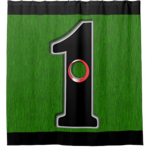 Hole in One Golf Rebus Humor Shower Curtain