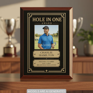 Hole In One Golfer Award Name Stats Plaque