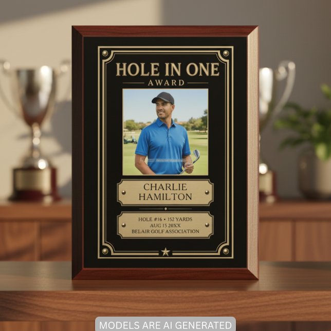 Hole In One Golfer Award Name Stats Plaque (Creator Uploaded)