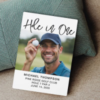 Hole In One Golfer Award Photo Gift Black White