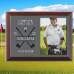 Hole In One Golfer Gray Photo Award Plaque<br><div class="desc">Create your own Hole In One Golfer Gray Photo Award Plaque! Personalize this design with your own text. You can further customize this design by selecting the "Edit Design" button if desired.</div>