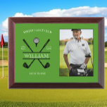 Hole In One Golfer Green Photo Award Plaque<br><div class="desc">Create your own Hole In One Golfer Green Photo Award Plaque! Personalize this design with your own text. You can further customize this design by selecting the "Edit Design" button if desired.</div>