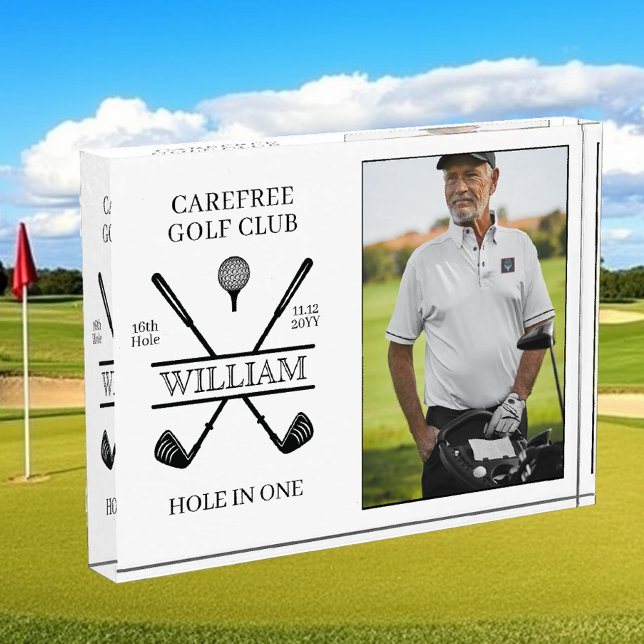 Hole In One Golfer Photo Acrylic Award (Creator Uploaded)