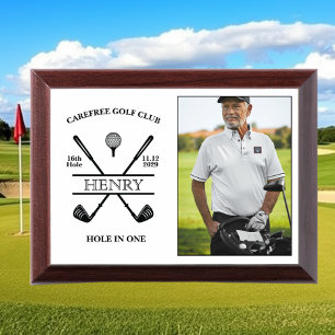 Hole In One Golfer Photo Award Plaque