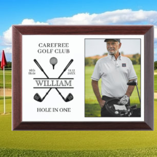 Hole In One Golfer Photo Award Plaque