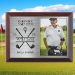 Hole In One Golfer Silver Photo Award Plaque<br><div class="desc">Create your own Hole In One Golfer Silver Photo Award Plaque! Personalize this design with your own text. You can further customize this design by selecting the "Edit Design" button if desired.</div>