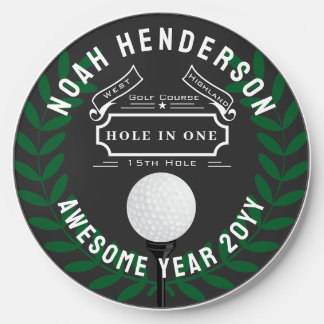 Hole In One Keepsake with All the Stats Wireless Charger