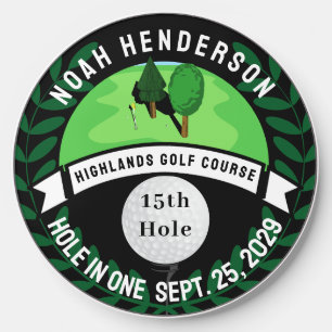 Hole In One Keepsake with All the Stats Wireless Charger