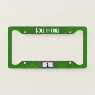 Hole in One Lucky Golf Game License Plate Frame