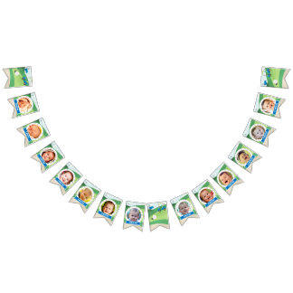 Hole in One Monthly Photo Banner, Golf Bunting Flags