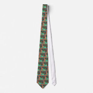 Hole in one neck tie