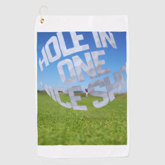 Hole In One Nice Shot Golf Towel