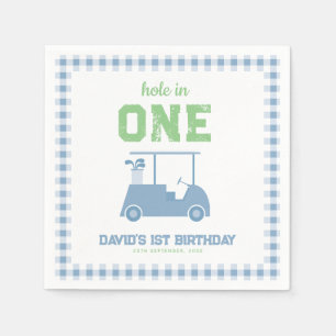 Hole in One Par Tee Boy 1st Birthday Napkins