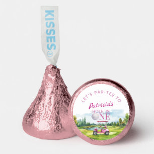Hole In One Pink Golf 1st Birthday  Hershey®'s Kisses®